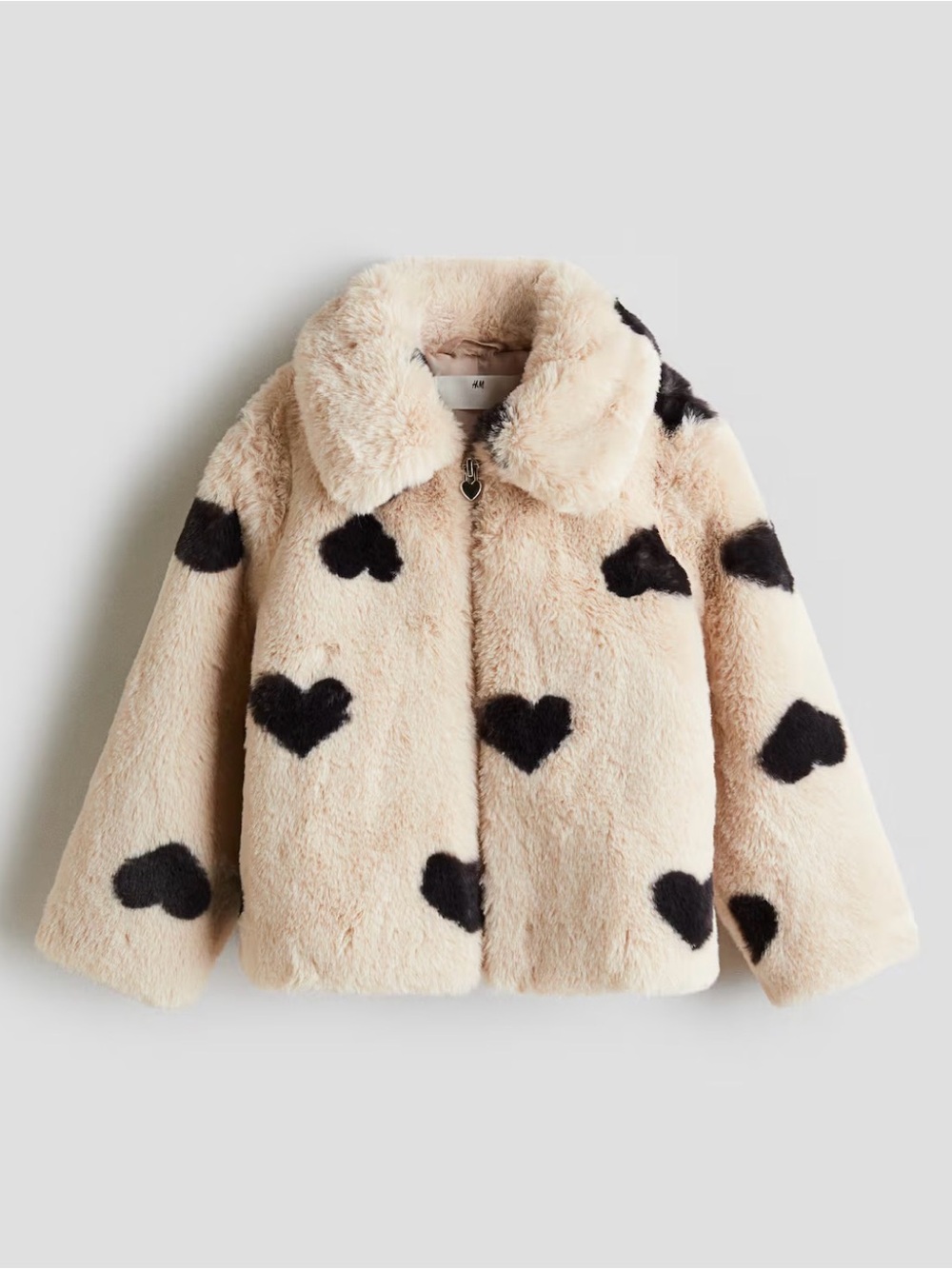H&M Soft Blush Teddy Jacket